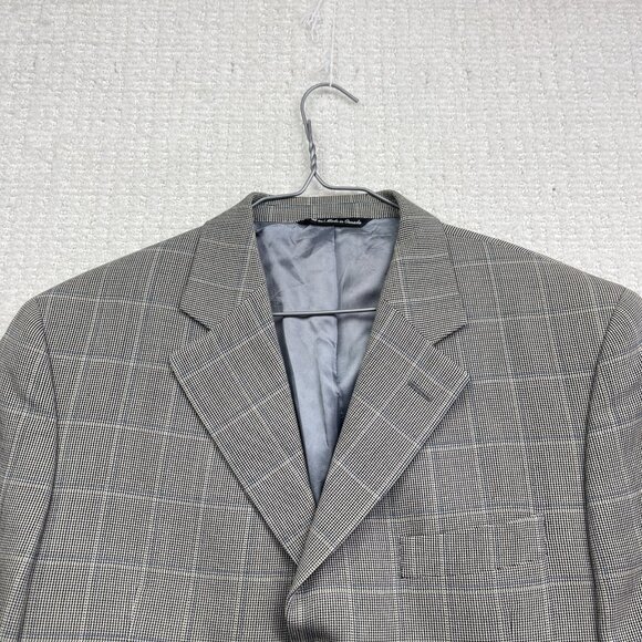 Jack Victor Collection Mens Sports Coat Jacket Listonwood 40R Wool Plaid Preppy - Picture 2 of 15
